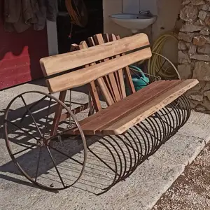 banc recycle art - récup art - joeldecaix